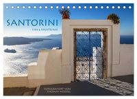 Produktbild: Santorini Fira & Firostefani (Tischkalender 2026 DIN A5 quer), CALVENDO Monatskalender