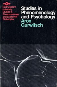Produktbild: Gurwitsch, A: Studies in Phenomenology and Psychology