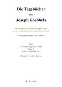 Produktbild: M&auml;rz-November 1937