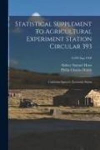 Produktbild: Statistical Supplement to Agricultural Experiment Station Circular 393