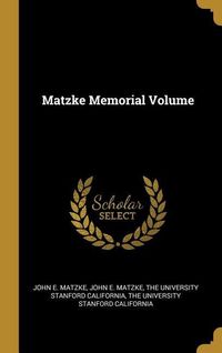 Produktbild: Matzke Memorial Volume