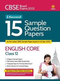 Produktbild: CBSE Board Exams 2023 I-Succeed 15 Sample Question Papers ENGLISH CORE Class 12th