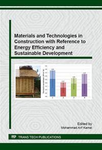 Produktbild: Materials and Technologies in Construction with Reference to Energy Efficiency and Sustainable Development