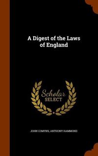 Produktbild: A Digest of the Laws of England