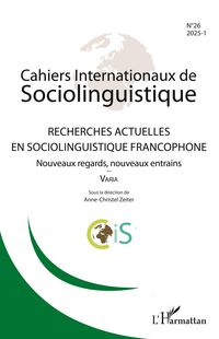 Produktbild: Recherches actuelles en sociolinguistique francophone