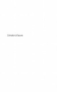 Produktbild: Emotion a l'oeuvre L'