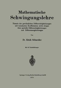 Produktbild: Mathematische Schwingungslehre