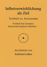 Produktbild: Selbstverwirklichung als Ziel