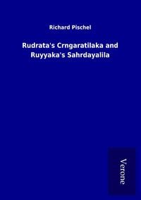 Produktbild: Rudrata's Crngaratilaka and Ruyyaka's Sahrdayalila