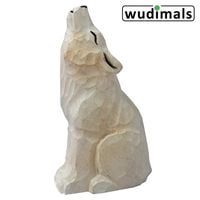 Produktbild: Wudimals A040480 - Polarwolf, Arctic Wolf, handgeschnitzt aus Holz