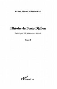 Produktbild: Histoire du fouta-djallon (tome 1) - des