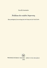 Produktbild: Probleme der sozialen Anpassung