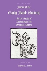 Produktbild: Journal of the Early Book Society Vol 7