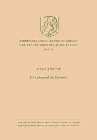 Produktbild: Die Rechtsgestalt der Universit&auml;t