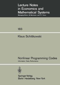 Produktbild: Nonlinear Programming Codes