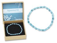 Produktbild: Aquamarin Saphira Edelsteinarmband