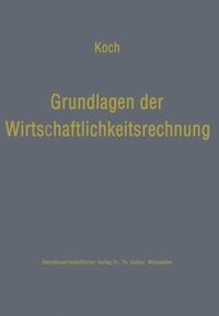 Produktbild: Grundlagen der Wirtschaftlichkeitsrechnung