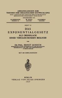 Produktbild: Das Exponentialgesetz als Grundlage einer Vergleichenden Biologie
