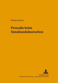Produktbild: Prosodie beim Simultandolmetschen