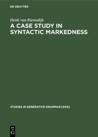 Produktbild: A case study In syntactic markedness