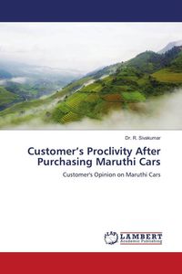 Produktbild: Customer's Proclivity After Purchasing Maruthi Cars