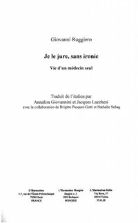 Produktbild: Je Le Jure, Sans Ironie