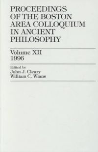 Produktbild: Proceedings of the Boston Area Colloquium in Ancient Philosophy