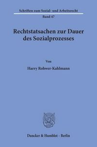 Produktbild: Rechtstatsachen zur Dauer des Sozialprozesses.