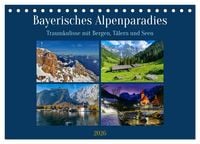 Produktbild: Bayerisches Alpenparadies (Tischkalender 2026 DIN A5 quer), CALVENDO Monatskalender