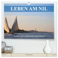 Produktbild: Leben am Nil - Kultur- und Landschaftsimpressionen (hochwertiger Premium Wandkalender 2026 DIN A2 quer), Kunstdruck in Hochglanz