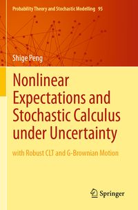 Produktbild: Nonlinear Expectations and Stochastic Calculus under Uncertainty