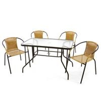 Produktbild: 3-tlg. Set Gartenm&ouml;bel Sitzgruppe Tisch Stuhl
