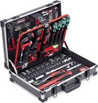 Produktbild: Meister Werkzeuge WU8973750 Universal Werkzeugkoffer best&uuml;ckt 131teilig (L x B x H) 460 x 320 x 140 mm