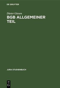 Produktbild: BGB Allgemeiner Teil
