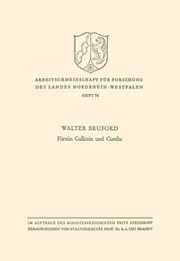 Produktbild: F&uuml;rstin Gallitzin und Goethe
