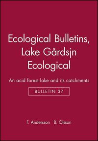 Produktbild: Ecological Bulletins, Lake G&aring;rdsj&ouml;n Ecological