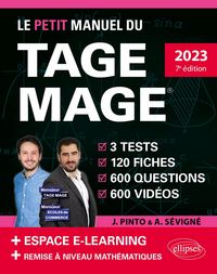 Produktbild: Le Petit Manuel du TAGE MAGE - 3 tests blancs + 120 fiches de cours + 600 questions + 600 vid&eacute;os - &eacute;dition 2023