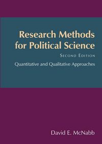 Produktbild: McNabb, D: Research Methods for Political Science
