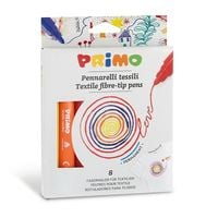 Produktbild PRIMO Textilmaler, Fasermaler für Textilien, 8er Set