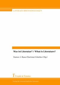 Produktbild: Was ist Literatur? / What is Literature?