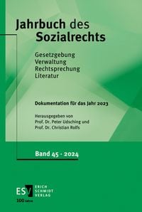 Produktbild: Jahrbuch des Sozialrechts (der Gegenwart). Gesetzgebung - Verwaltung... / Jahrbuch des Sozialrechts - - Dokumentation f&uuml;r das Jahr 2023