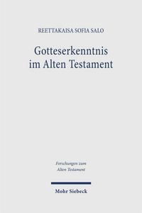 Produktbild: Gotteserkenntnis im Alten Testament