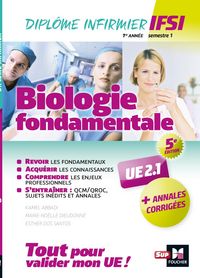 Produktbild: Biologie fondamentale UE 2.1 - Semestre 1 - Infirmier en IFSI - DEI - Pr&eacute;paration compl&egrave;te - 5e &eacute;d