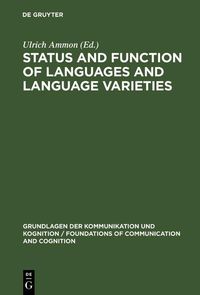 Produktbild: Status and Function of Languages and Language Varieties