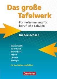 Produktbild: Das gro&szlig;e Tafelwerk f&uuml;r berufliche Schulen - Formelsammlung Niedersachsen