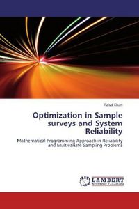 Produktbild: Khan, F: Optimization in Sample surveys and System Reliabili