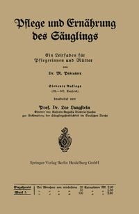 Produktbild: Pflege und Ern&auml;hrung des S&auml;uglings