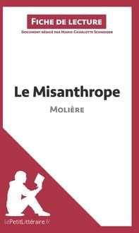 Produktbild: Le Misanthrope de Moli&egrave;re (Fiche de lecture)