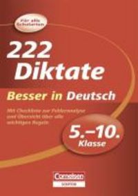 Produktbild: Besser in Deutsch - 222 Diktate 5.-10. Klasse
