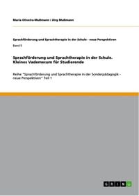 Produktbild: Sprachf&ouml;rderung und Sprachtherapie in der Schule - Kleines Vademecum f&uuml;r Studierende
